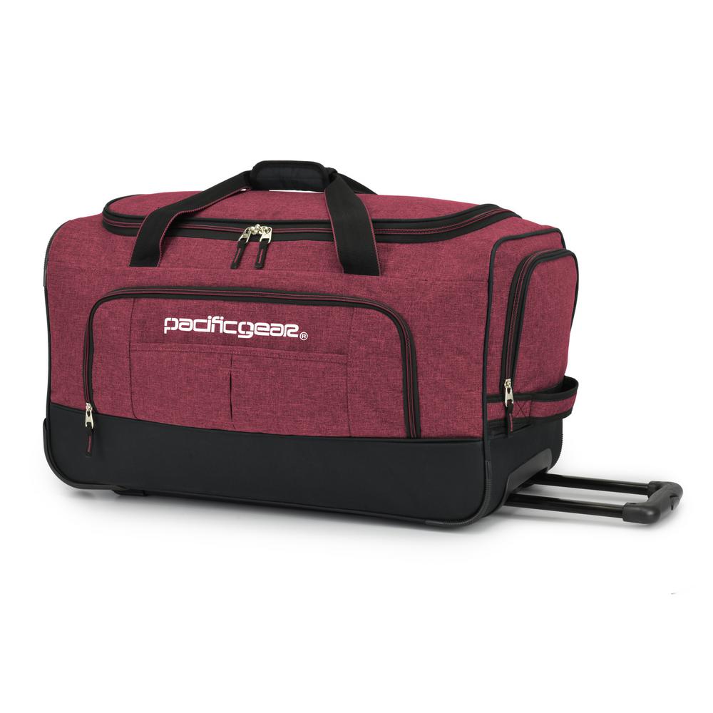 UPC 694396307531 product image for Keystone 25 in. Rolling Burgundy (Red) Duffel Bag | upcitemdb.com