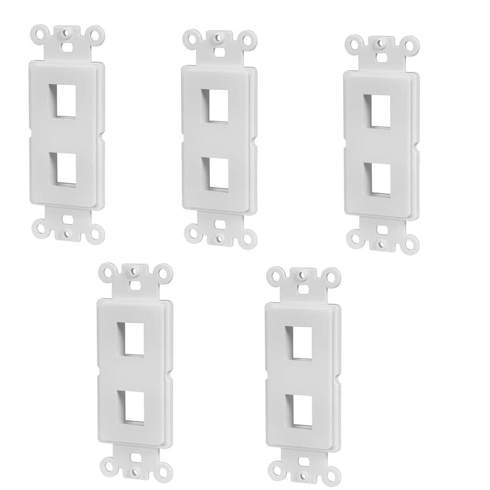 Legrand Black 2 Port Wall Plate At Menards