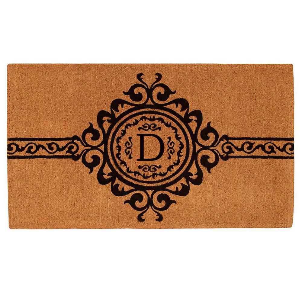 Home & More Garbo Monogram Door Mat, ExtraThick 24 in. x 36 in