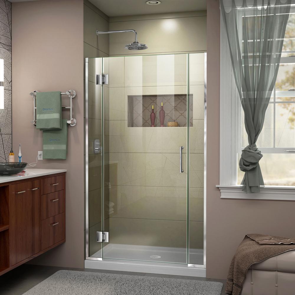 Dreamline Unidoor X 41 12 In To 42 In X 72 In Frameless Hinged