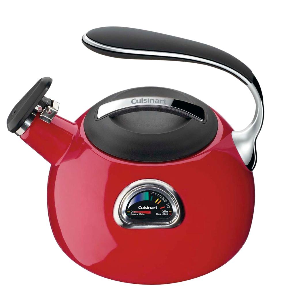 Cuisinart PerfecTemp 12-Cup Stovetop Tea Kettle In Red-PTK-330R - The ...