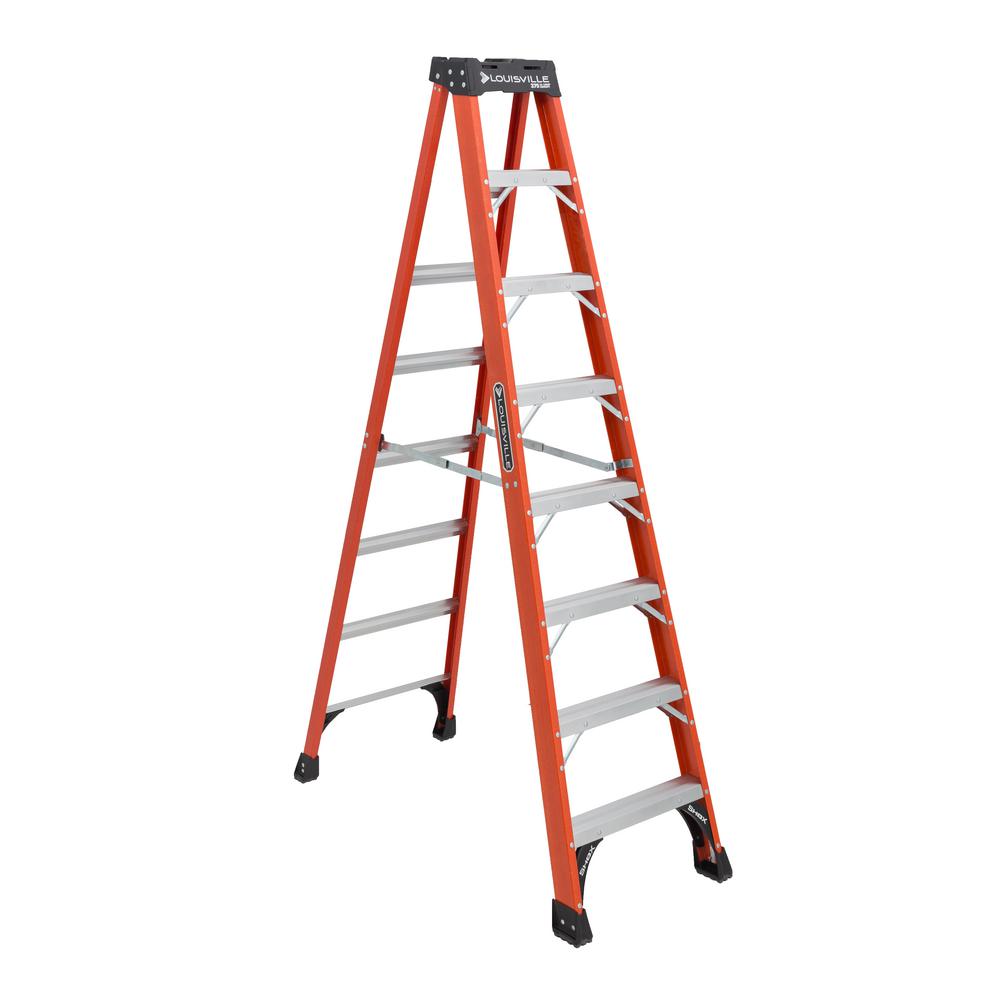 Louisville Ladder 7 Ft Fiberglass Step Ladder With 375 Lbs Load 