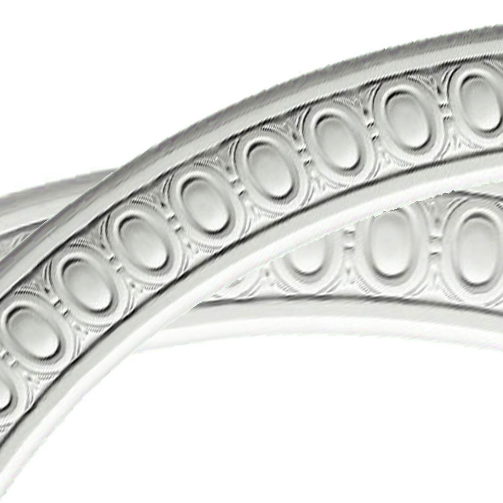Ekena Millwork 42 In Egg And Dart Ceiling Ring Cr20eg The Home Depot Egg And Dart Ceiling Ring