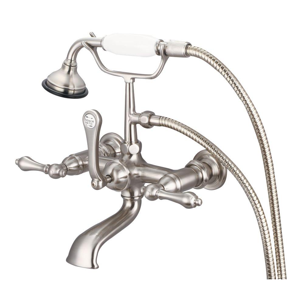Water Creation 3 Handle Vintage Claw Foot Tub Faucet With