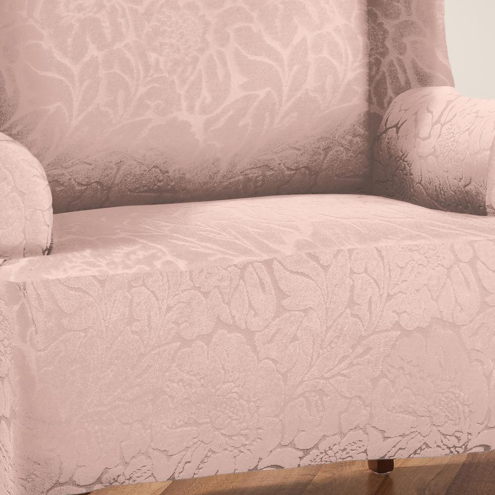 pink chair slipcover