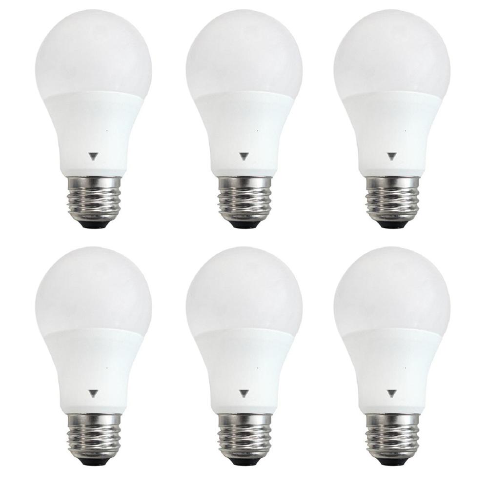 Triglow 60 Watt Equivalent A19 Led Light Bulb E26 Base 800 Lumen 60 Watt Equivalent A19 Led Light Bulb E26 Base 800 Lumen Cool White 4100k 6 Pack