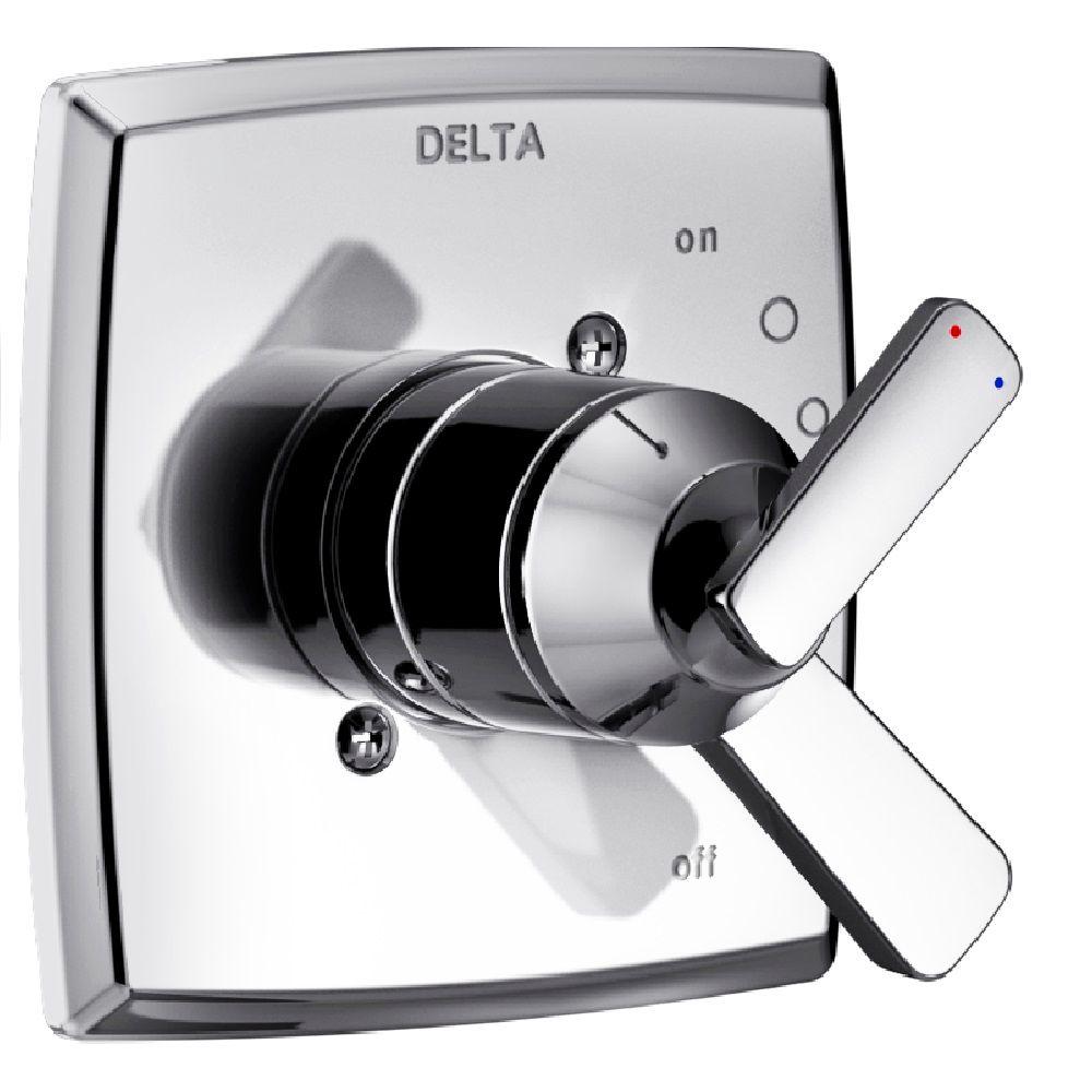 Delta Ashlyn 1 Handle Valve Trim Kit In Chrome Valve Not Included T17064 The Home Depot 4143