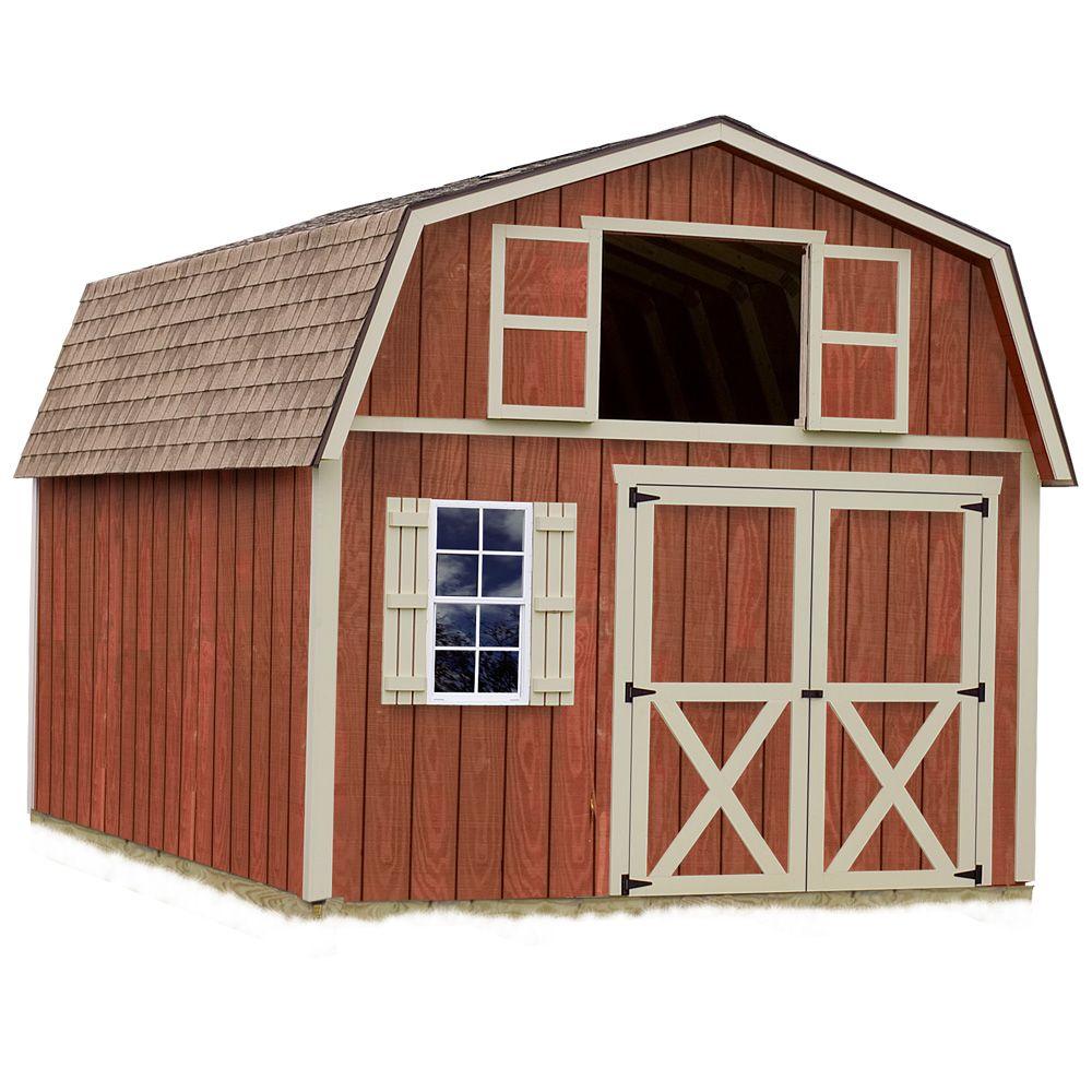 Best Barns Millcreek 12 Ft X 16 Ft Wood Storage Shed Kit