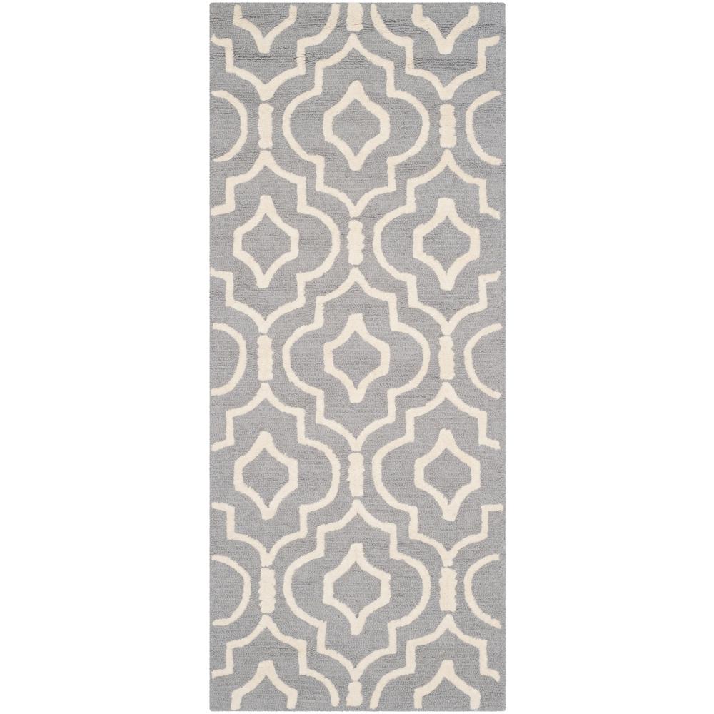 Safavieh Cambridge Silver/Ivory 4 ft. x 6 ft. Area RugCAM121D4 The Home Depot