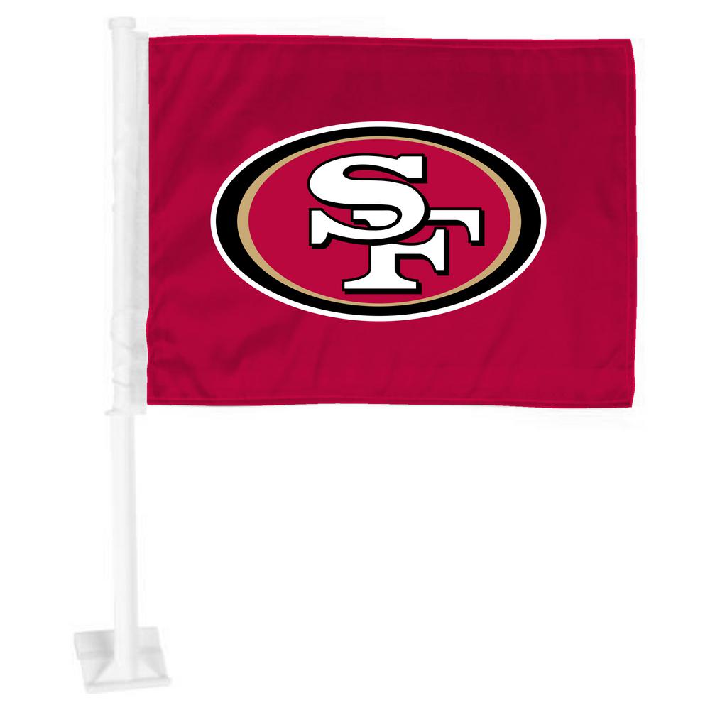 Fanmats Nfl San Francisco 49ers Car Flag 26153 The Home Depot