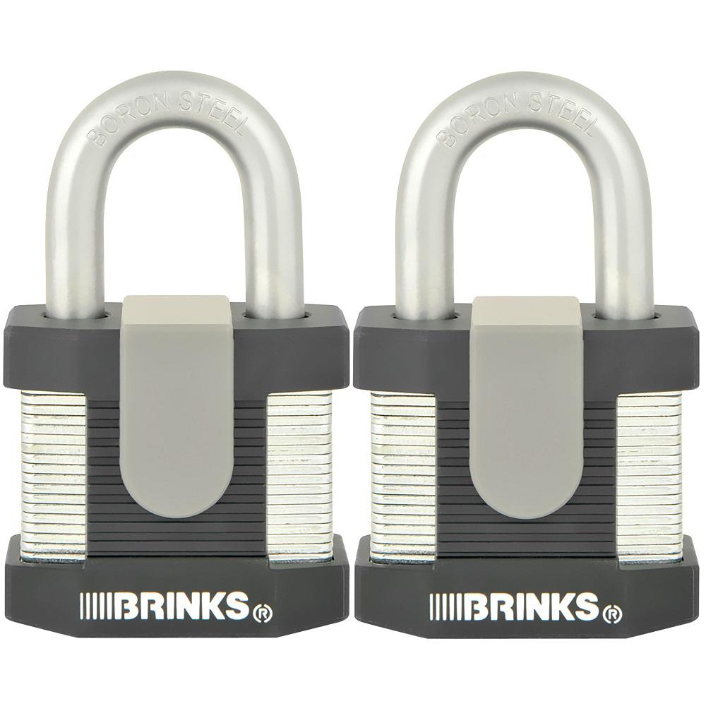 50mm Brinks 672-50811 Commercial 2 Solid Stainless Steel Padlock Hampton Products