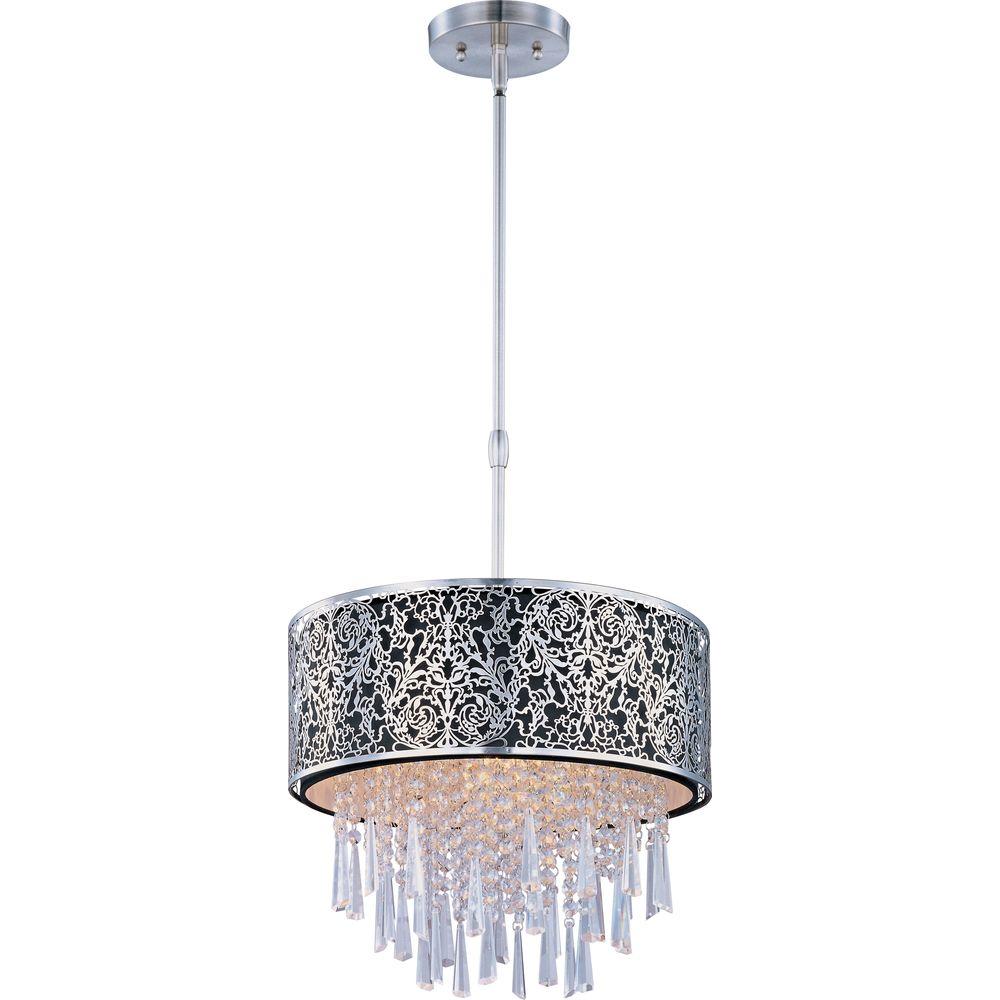 Maxim Lighting Rapture Single Pendant 22294bksn The Home Depot Maxim Lighting Rapture Single Pendant
