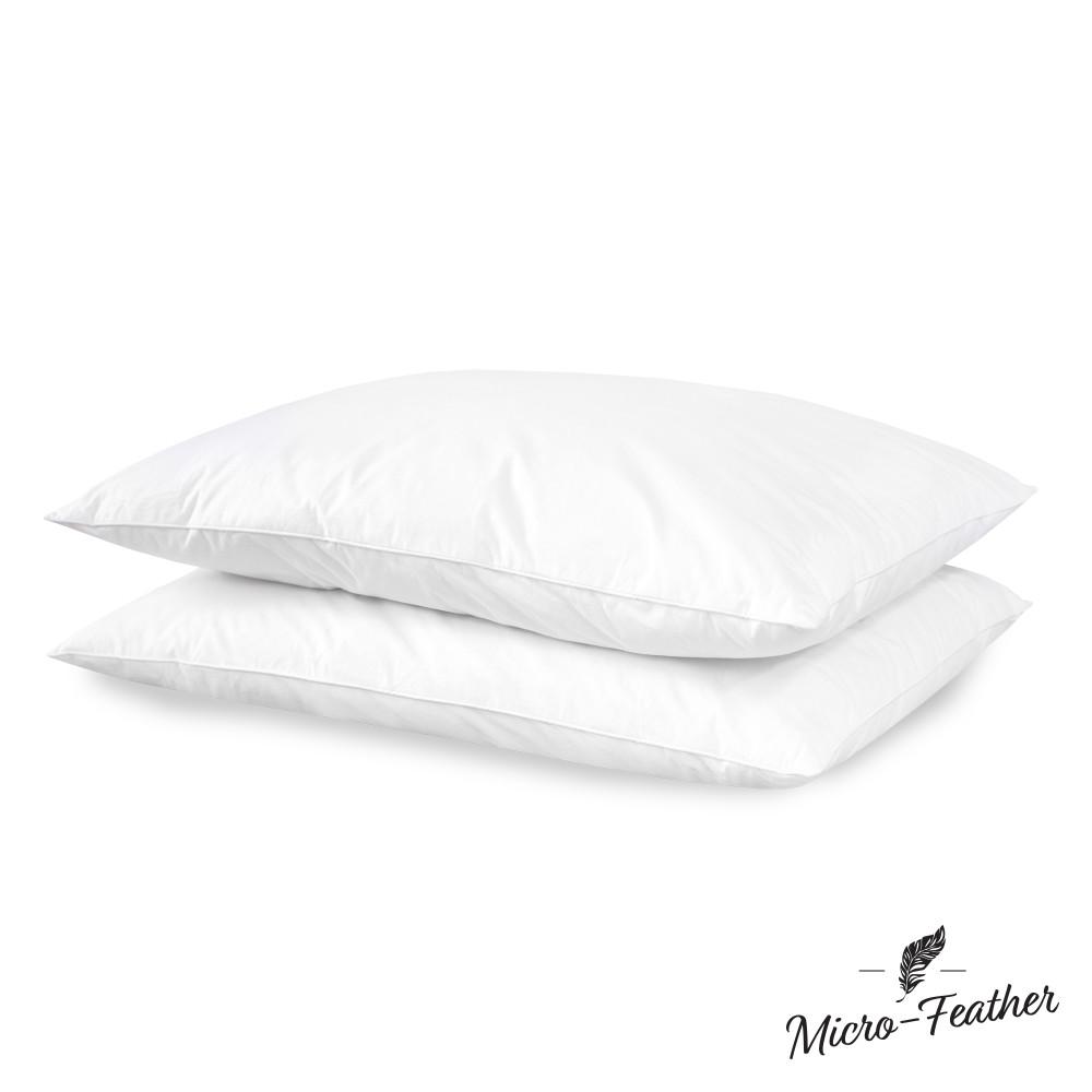 SensorPEDIC Micro-Feather Plush Jumbo Pillow (Set of 2 ...