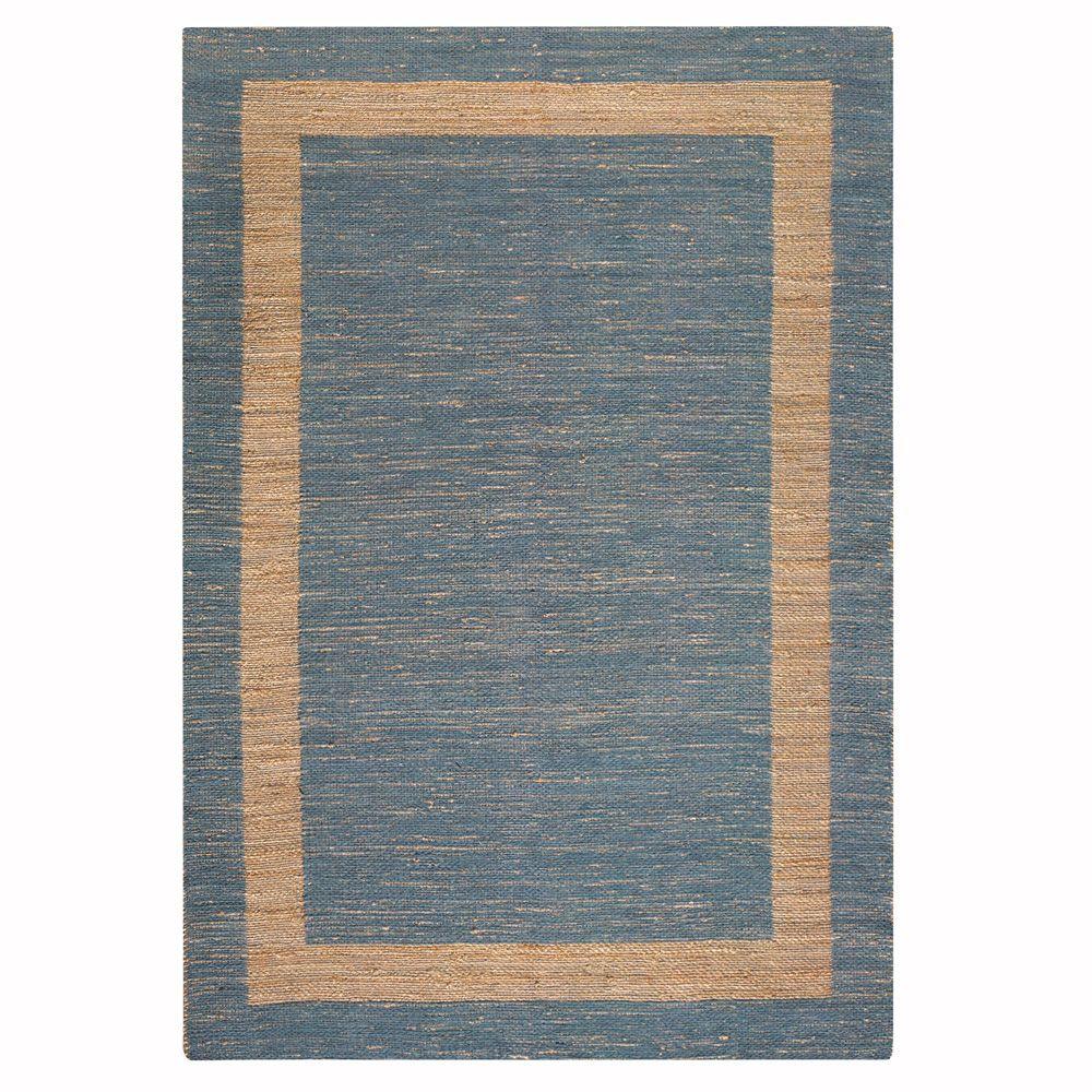 Home Decorators Collection Boundary Blue 8 ft. x 11 ft. Area Rug