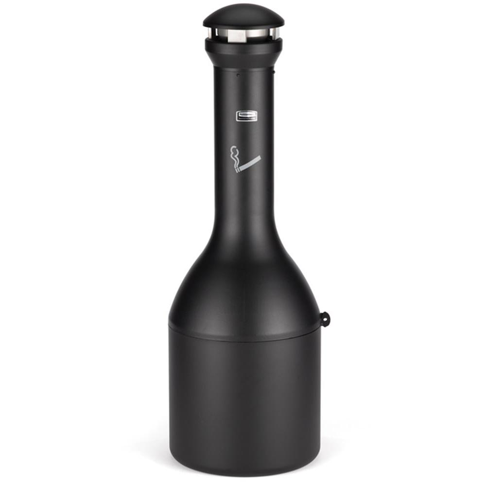 Outdoor Ashtrays Janitorial Supplies The Home Depot Infinity Traditional Black Smoking Receptacle