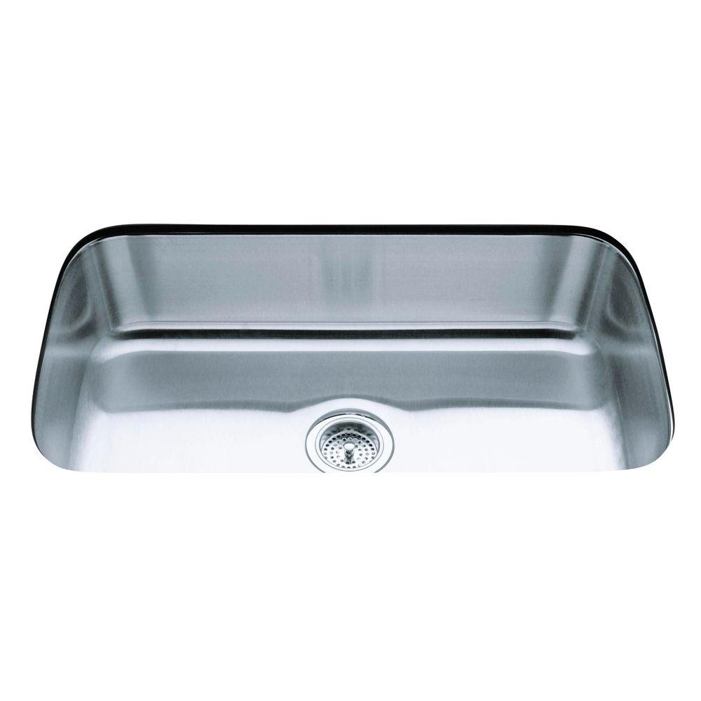 Kohler Undertone Undercounter Undermount Stainless Steel 32 In Single Basin Kitchen Sink