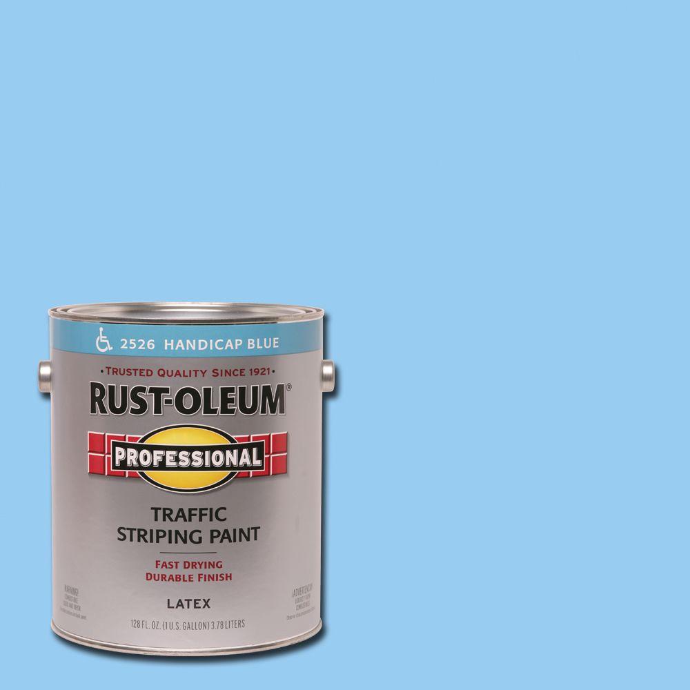RustOleum Professional 1 gal. Handicap Blue Flat Traffic Striping