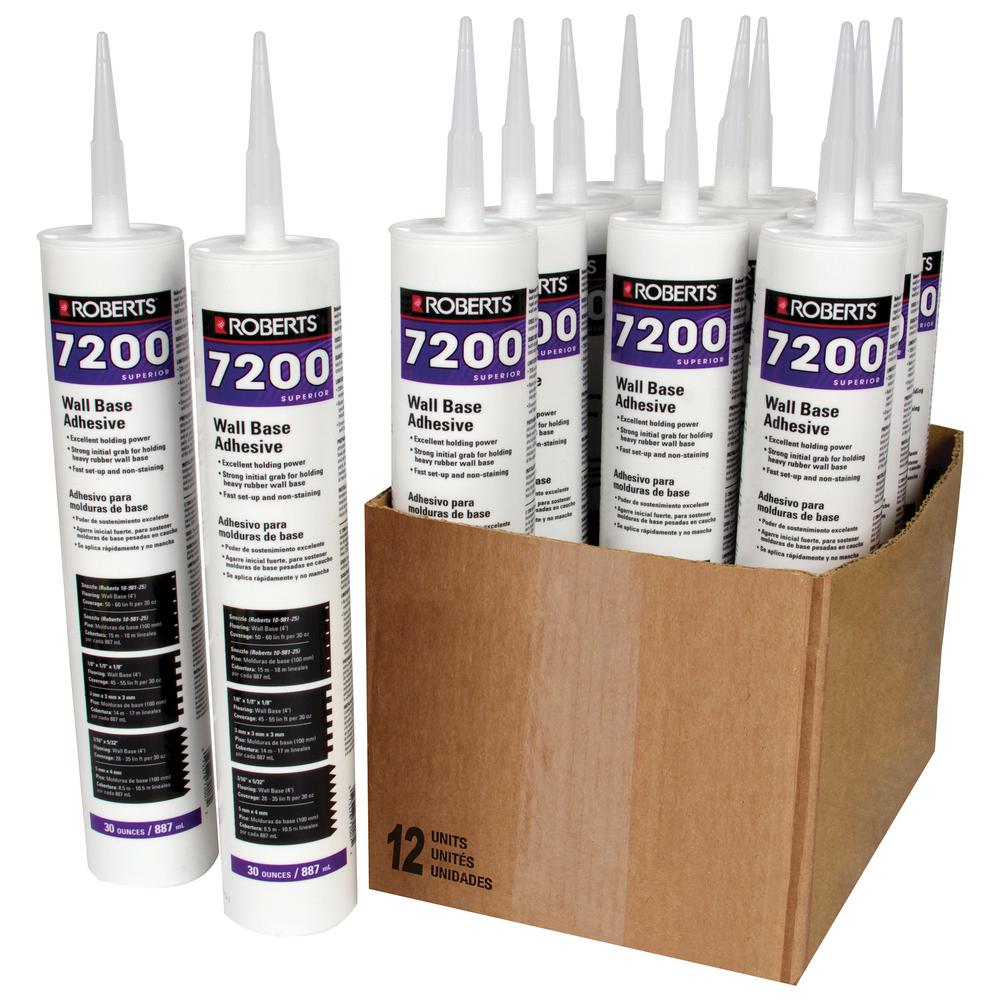 Roberts 7200 30 fl. oz. Wall and Cove Base Adhesive in Cartridge Tube ...