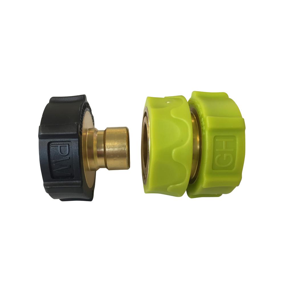 Sun Joe Brass 3 Piece Universal Pressure Washer To Garden Hose Quick Brass 3 Piece Universal Pressure Washer To Garden Hose Quick Connect Kit For Sun Joe Washers