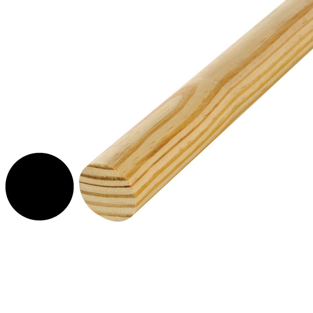 Waddell 1-1/8 in. x 96 in. Hardwood Round Dowel-6428U - The Home Depot