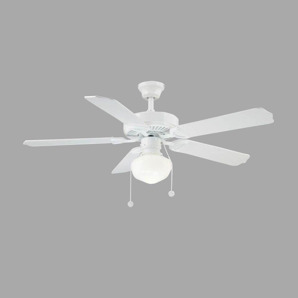 Trimount 52 in. Indoor White Ceiling Fan with Light KitYG269WH The