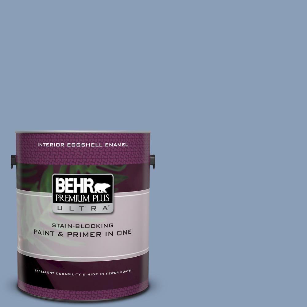 Behr Premium Plus Ultra 1 Gal Ul240 17 China Silk Eggs Enamel Interior Paint And Primer In One