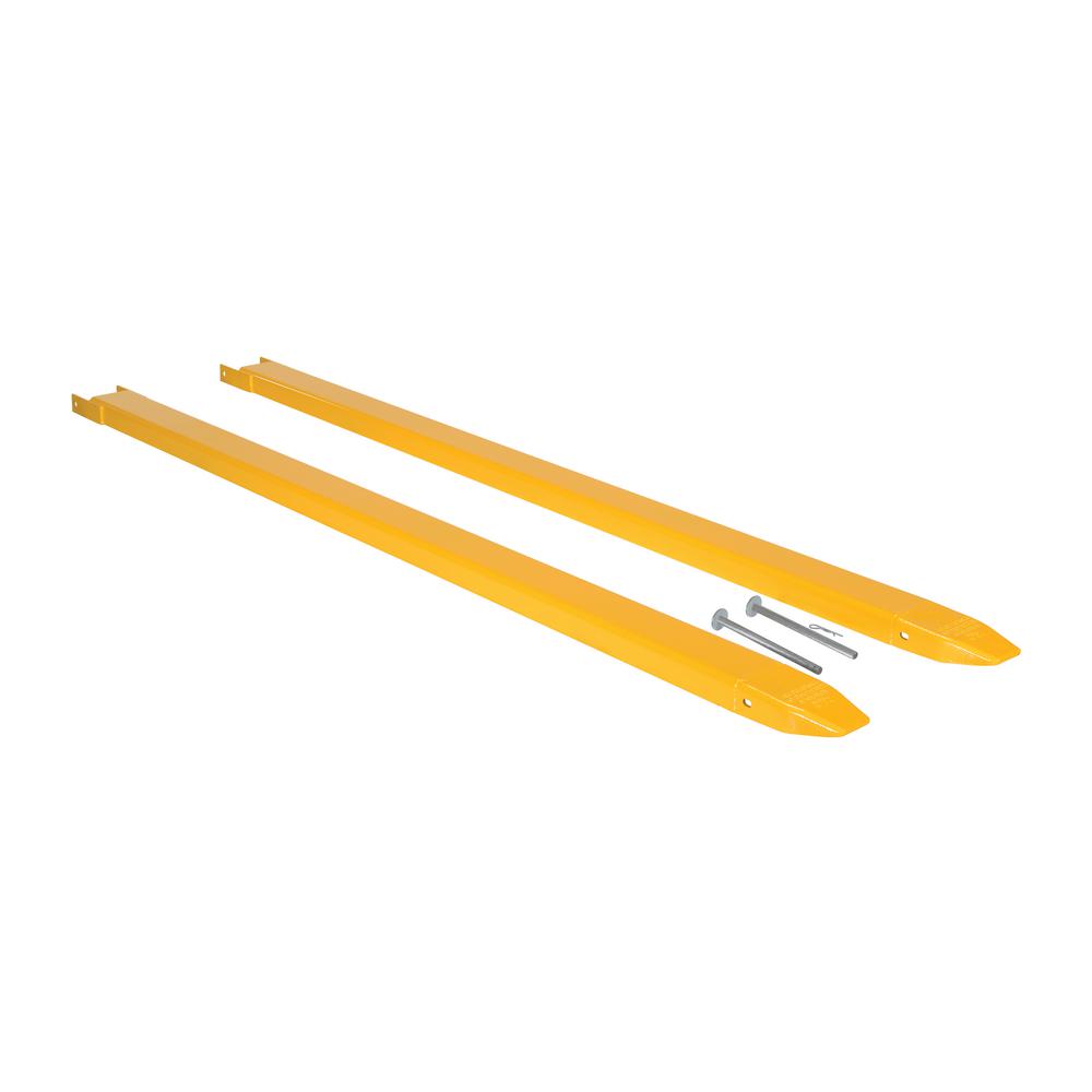 Vestil 96 in. x 4 in. Fork Extensions Pin StyleFE496P The Home Depot