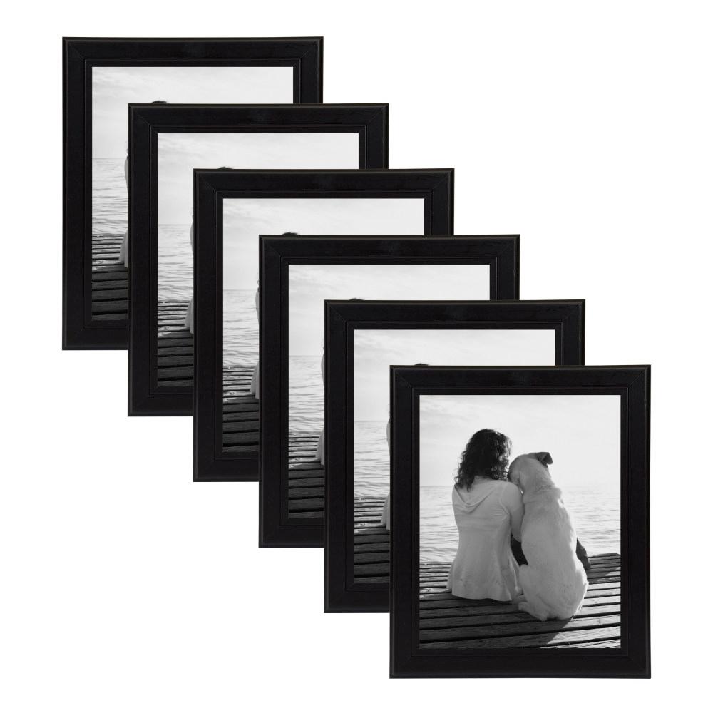 Designovation Kieva 8 In X 10 Black Picture Frame Set