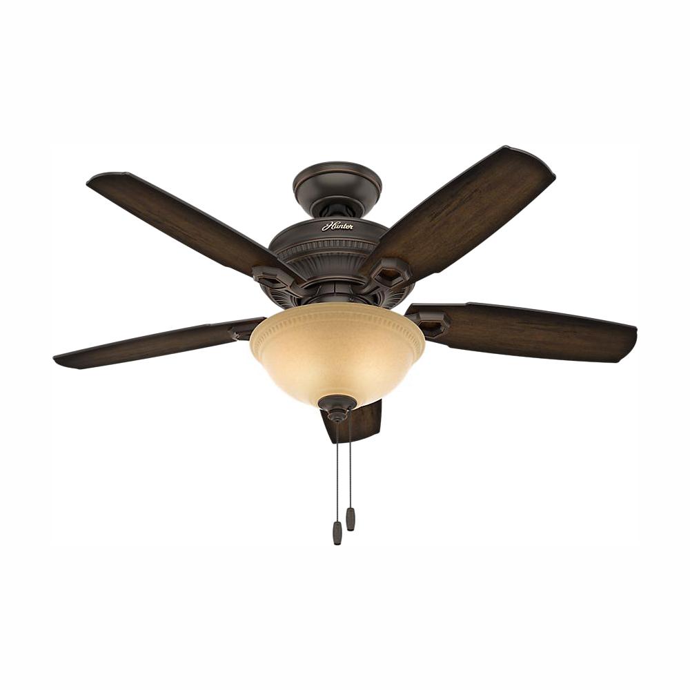 Hunter Oakfor 48 In Led Indoor Noble Bronze Ceiling Fan With
