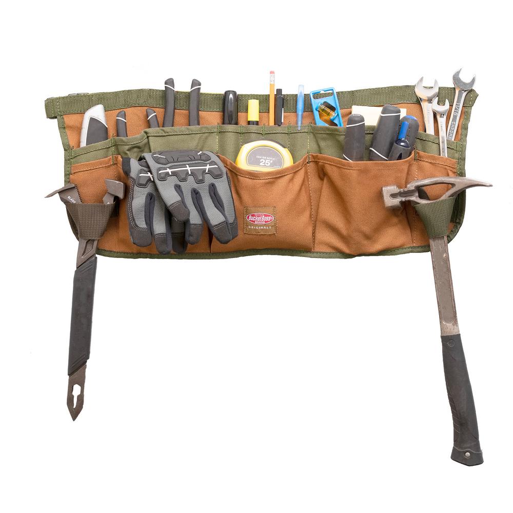 BUCKET BOSS 23 in. 13Pocket Duckwear Super Waist Tool Apron80100