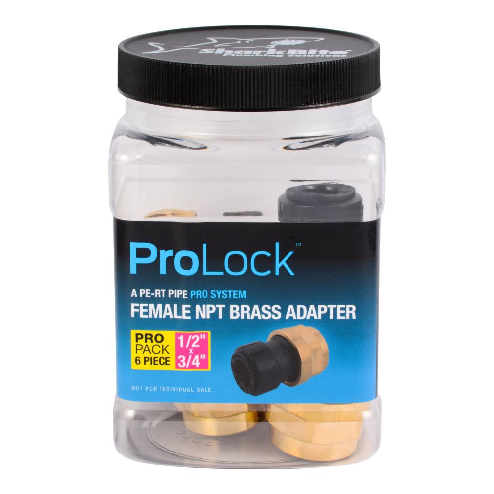 SharkBite ProLock 1/2 in. PushtoConnect x 3/4 in. FIP Plastic/Brass
