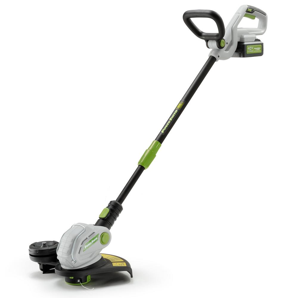 PowerSmith 40Volt LithiumIon Cordless String Trimmer 2.5 Ah Battery