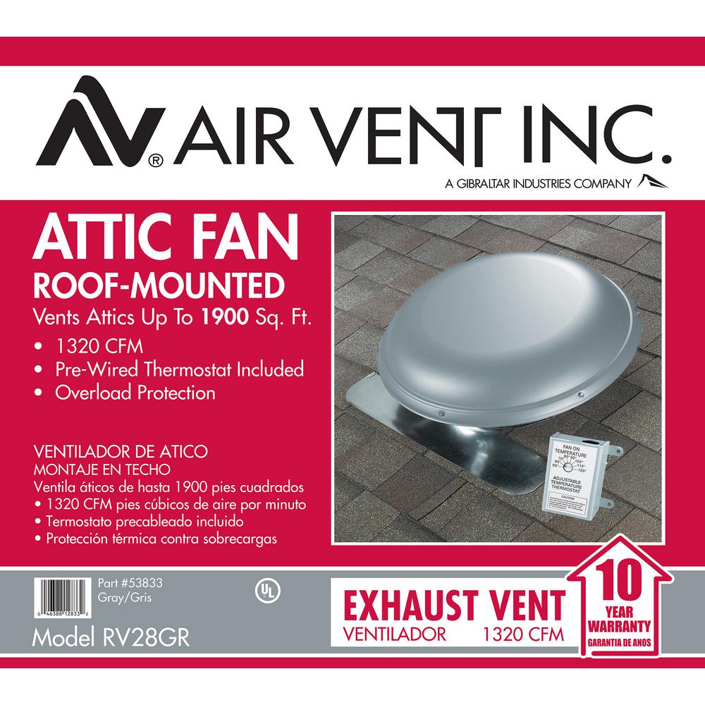 Cool Attic 25 In X 10 In Galvanized Steel Static Roof Vent In Black Vx25blkups The Home Depot