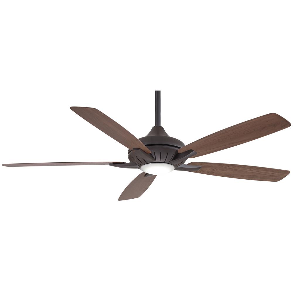 Minka Aire Dyno Xl 60 In Integrated Led Indoor Oil Rubbed Bronze Smart Ceiling Fan With Light Kit With Hand Held Remote Control