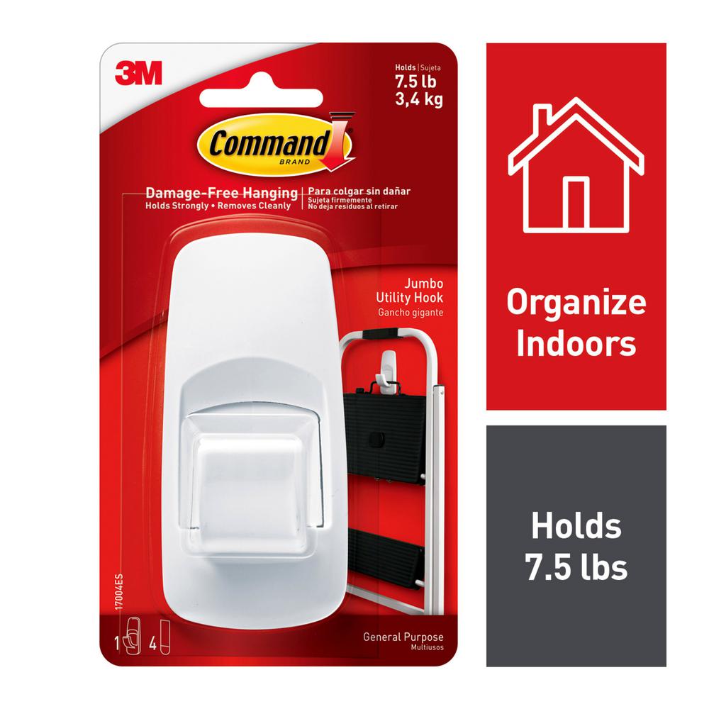 Command 4 Adhesive Strips Ceiling Hooks 3 Hooks 17008 Es The