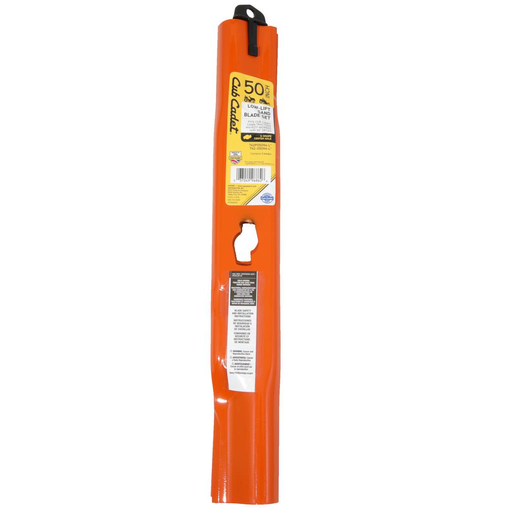 Cub Cadet Original Equipment Low Lift Sand Blade Set for Select 50 in