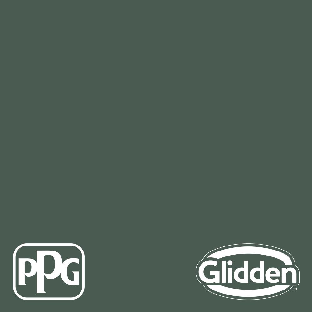 Glidden Premium 1 Gal Ppg1136 7 Dark Green Velvet Semi Gloss Exterior Latex Paint Ppg1136 7px 1sg The Home Depot