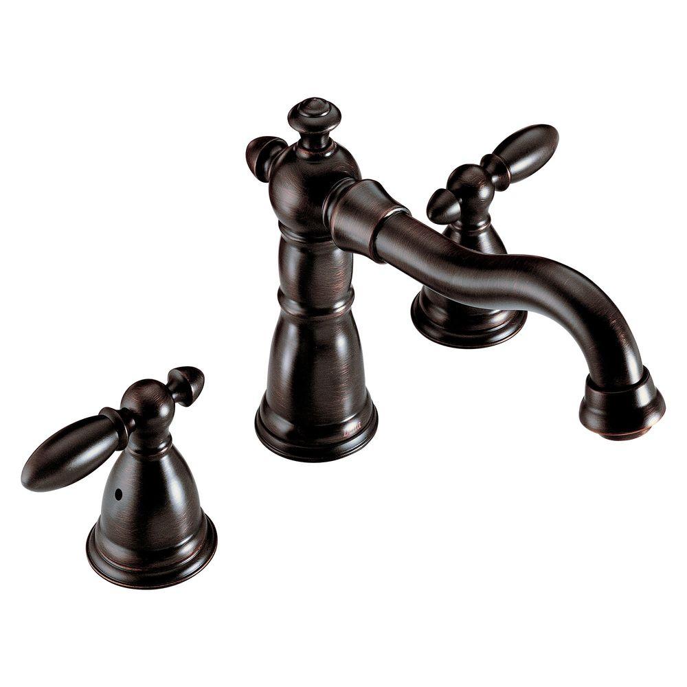 Delta Victorian 2 Handle Deck Mount Roman Tub Faucet In Venetian Bronze