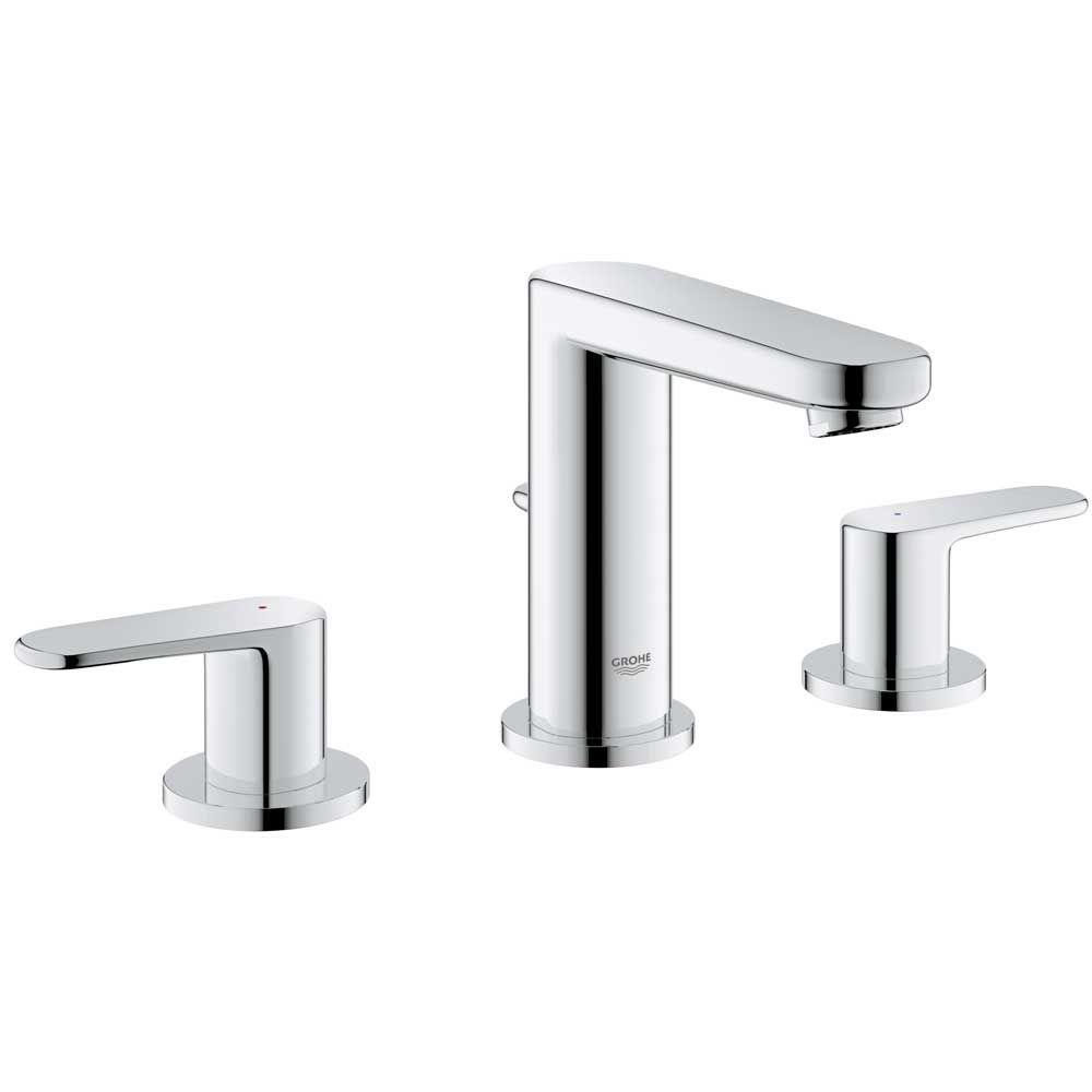 GROHE Europlus 8 in. Widespread 2Handle Low Arc Bathroom Faucet in