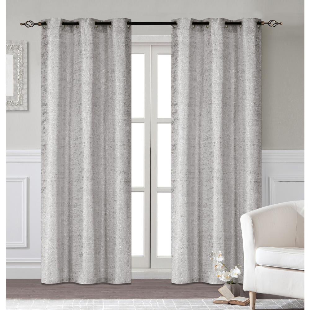 Dainty Home Glamour 38 In W X 96 In L Extra Long Polyester