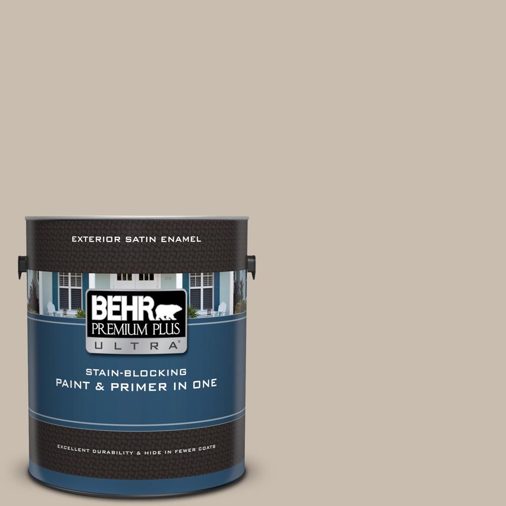 BEHR Premium Plus Ultra 1 Gal PPU5 13 Creamy Mushroom Satin Enamel   Creamy Mushroom Behr Premium Plus Ultra Paint Colors 985001 64 1000 