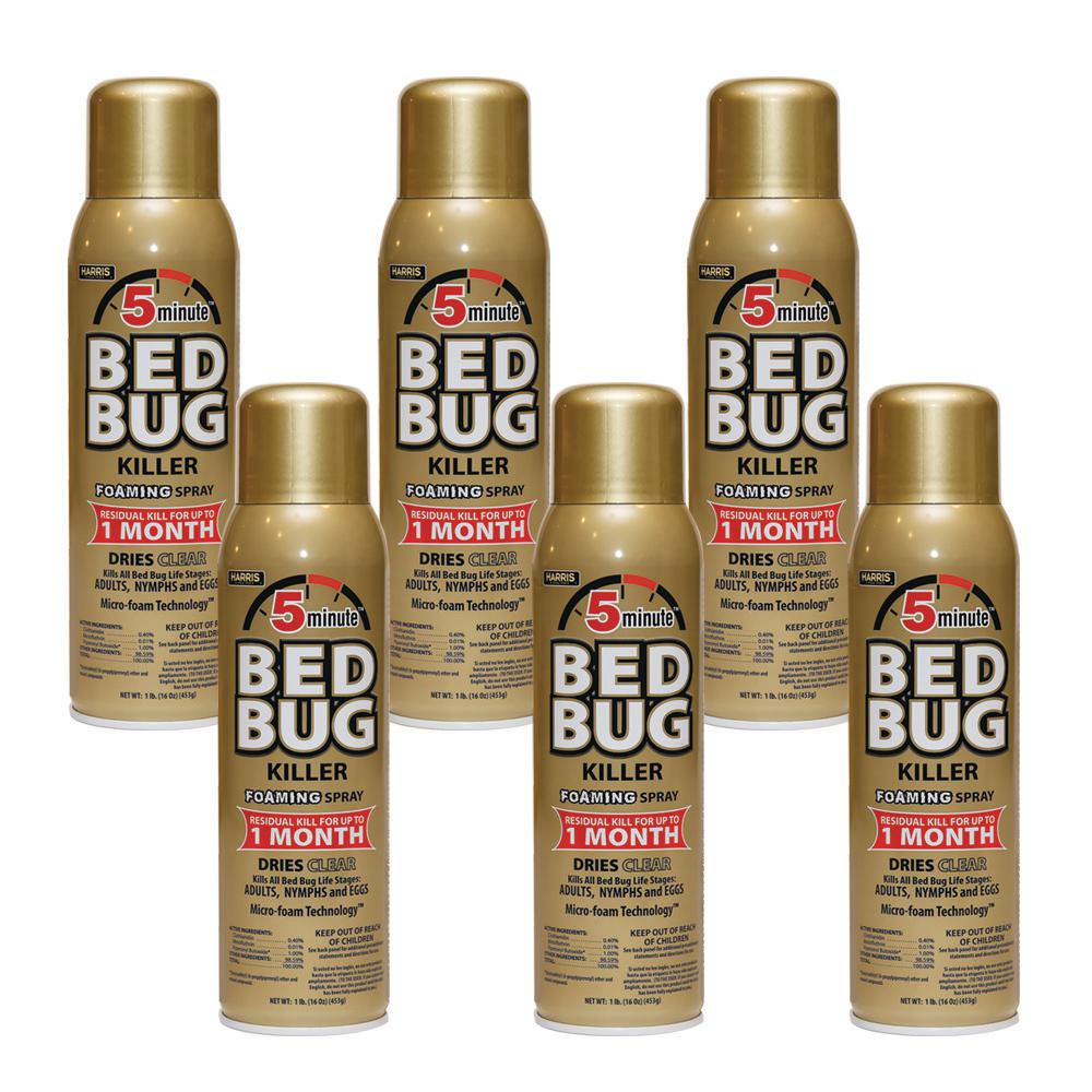 Harris 16 oz. 5Minute Bed Bug Killer Foaming Spray/Kills All Life