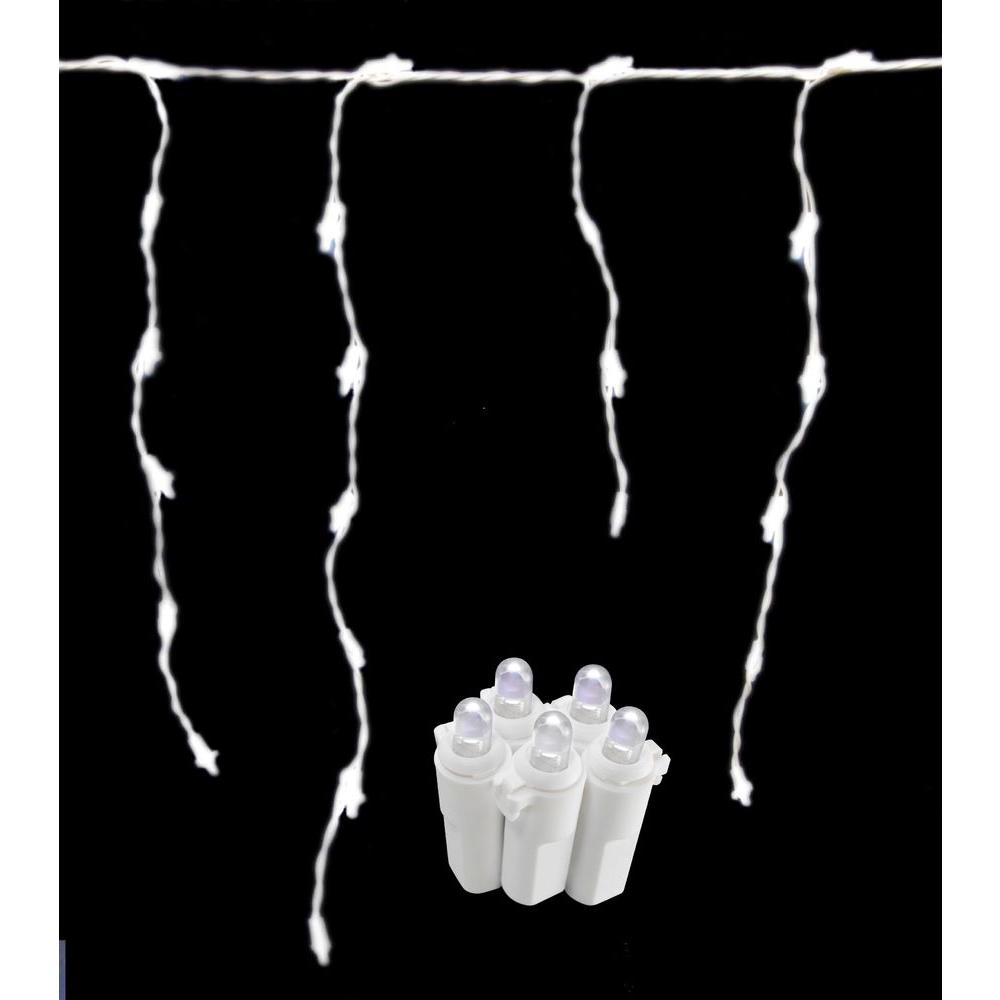 Home Accents Holiday 100 Light Led White Dome Icicle Lights Ty421 Home Accents Holiday 100 Light Led White Dome Icicle Lights