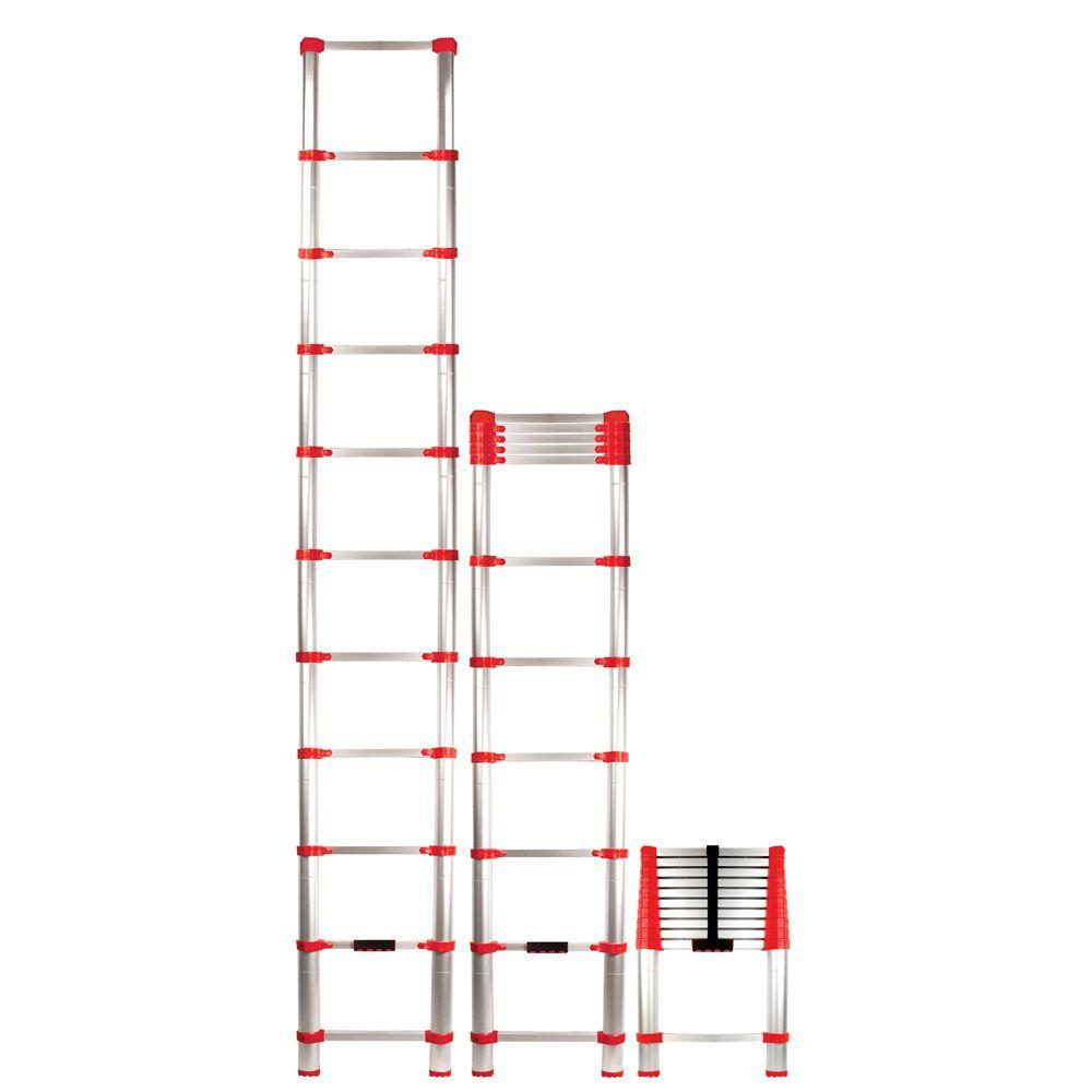 Xtend & Climb 12.5 ft. Telescoping Aluminum Extension Ladder with 225