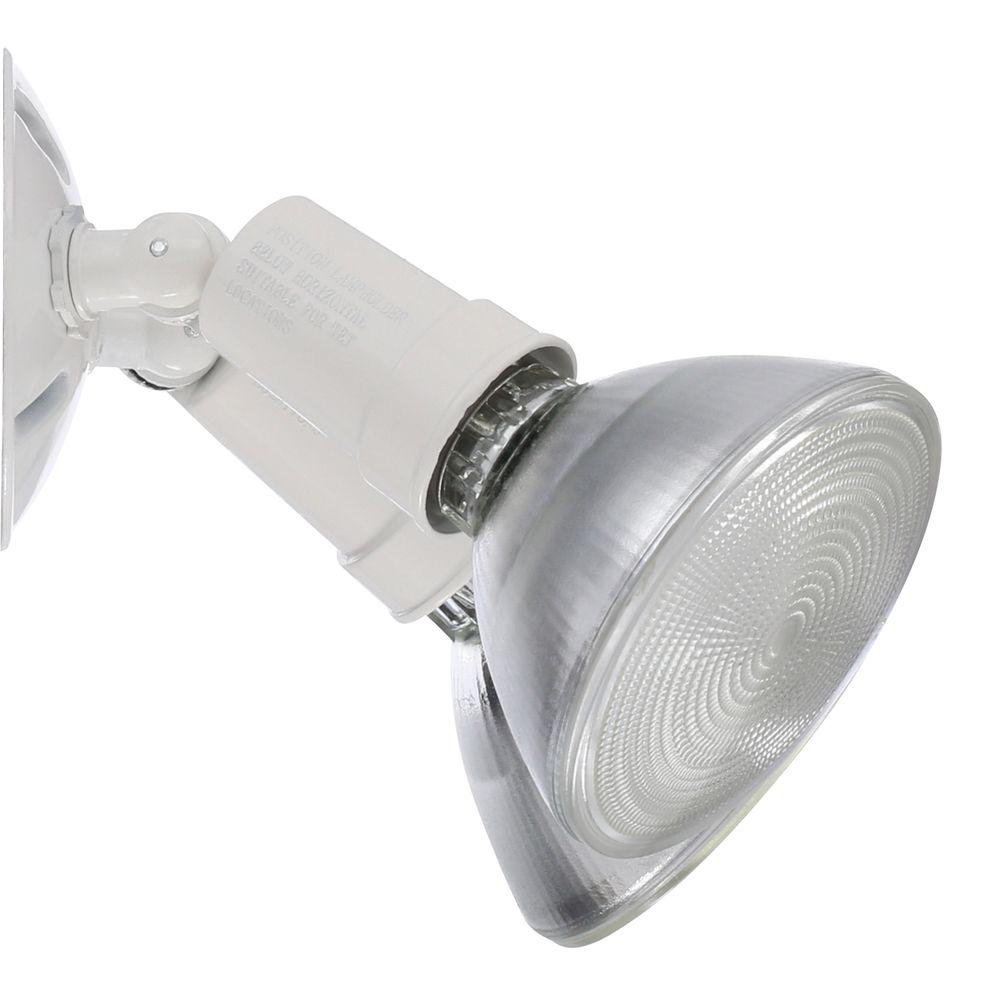 Lithonia Lighting 2 Lamp Outdoor White Flood Light Ofth 300pr 120
