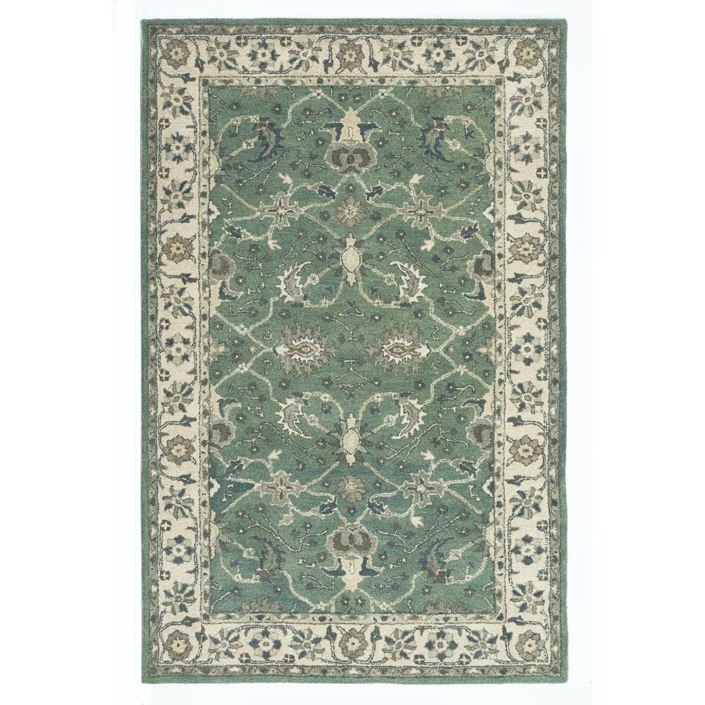 Kas Rugs Cly Aubusson Sage 5 Ft 3 In X 8 Area Rug Tille Sage 5 Ft 3 In X 8