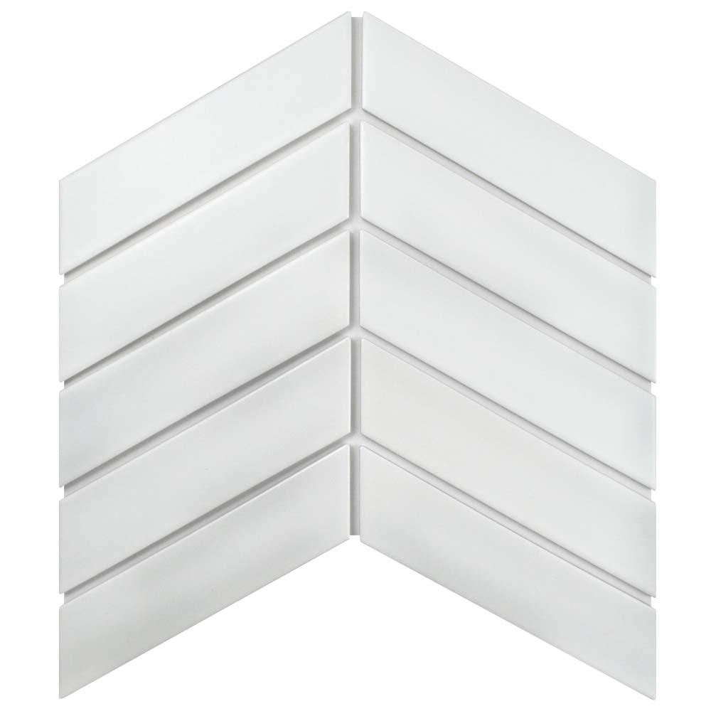 Merola Tile Metro Soho Chevron Matte White 1 3 4 In X 7 Merola Tile Metro Soho Chevron Matte White 1 3 4 In X 7 Porcelain Floor And Wall Sq Ft Pack Fmtshcmw The Home Depot