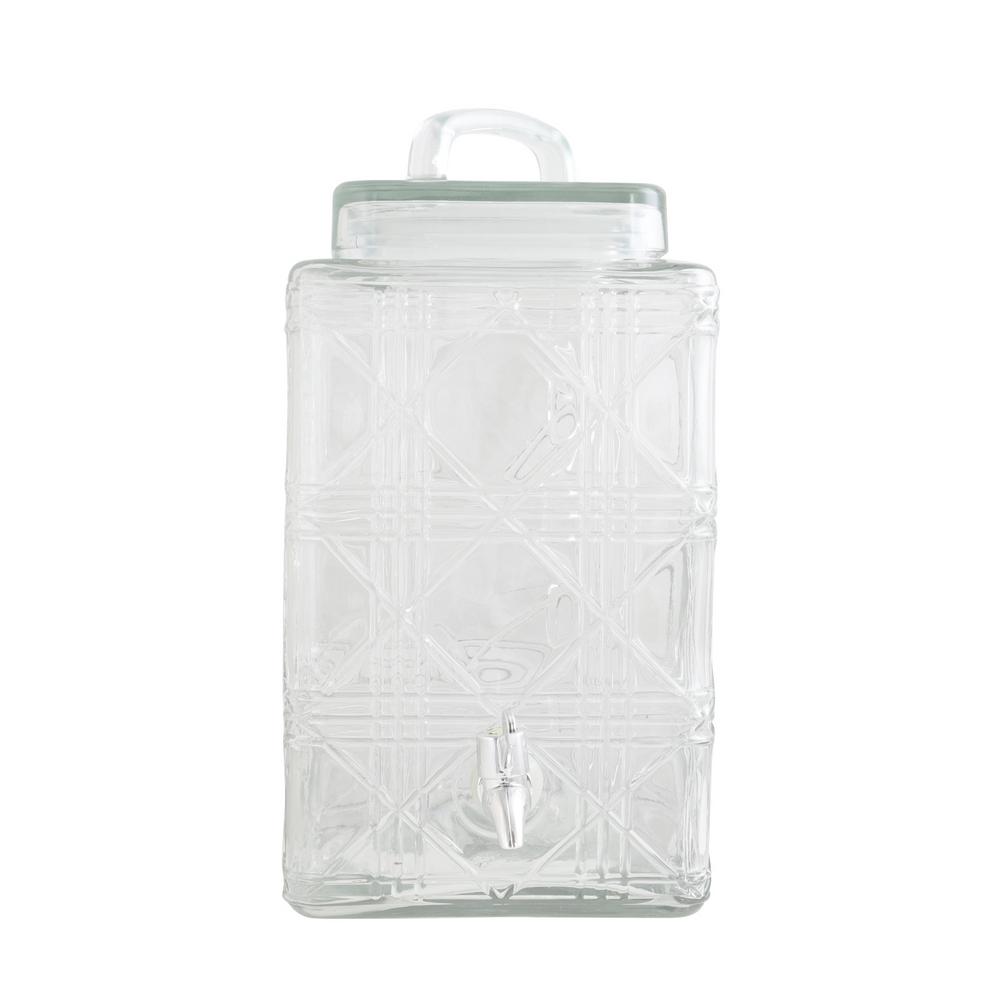Gibson Home Jewelite 320 Oz Clear Gl Drink Dispenser With Silver Clear Gl Drink Dispenser With Silver Spigot