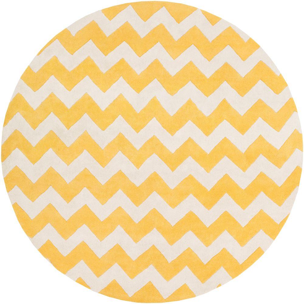 Round Yellow Area Rugs The Home Depot Transit