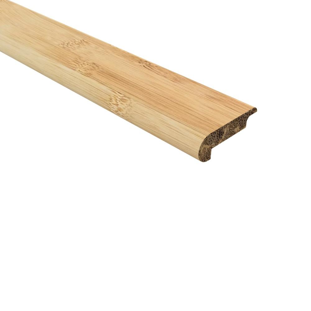 Bamboo Stair Nose Molding Bullnose Molding 6 Long 1, Horizontal Grain - Natural Color